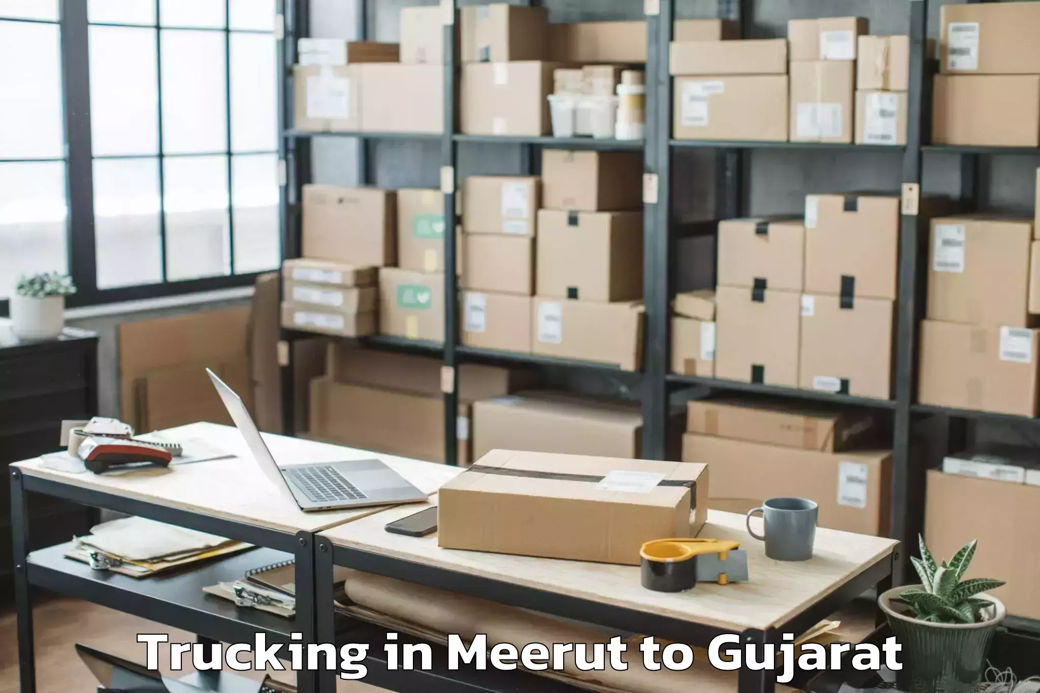 Efficient Meerut to Crystal Mall Rajkot Trucking